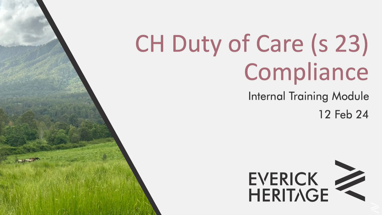 CH Duty of Care Compliance (s23)